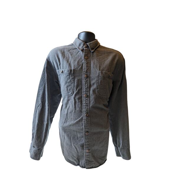 Duluth Trading Flannel Shirt Men Rugged Workwear Lumberjack Free Swingin 89328 - Picture 5 of 16